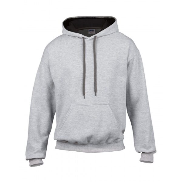 Džemperis ar kapuci 185C Pelēks/Melns