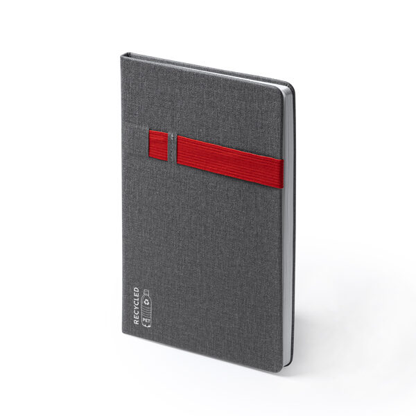 A5 piezīmju grāmatiņa ar RPET cietajiem vākiem