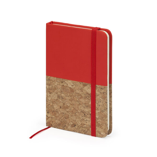 A6 bloknots ar cietiem vākiem – puse no korķa, puse no mākslīgās ādas