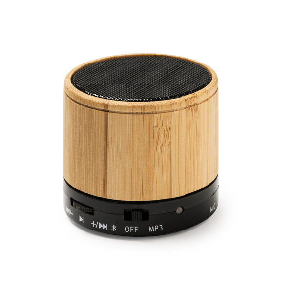 Bluetooth bezvadu skaļrunis ar dabīgu bambusa korpusu