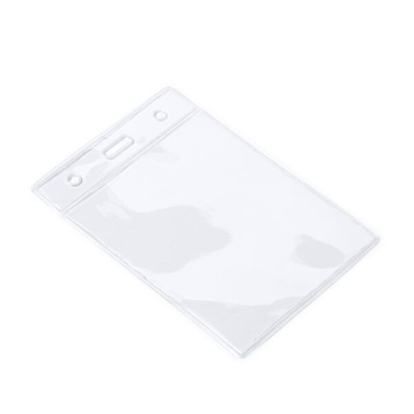 Caurspīdīgs PVC žetonu turētājs vertikālā dizainā