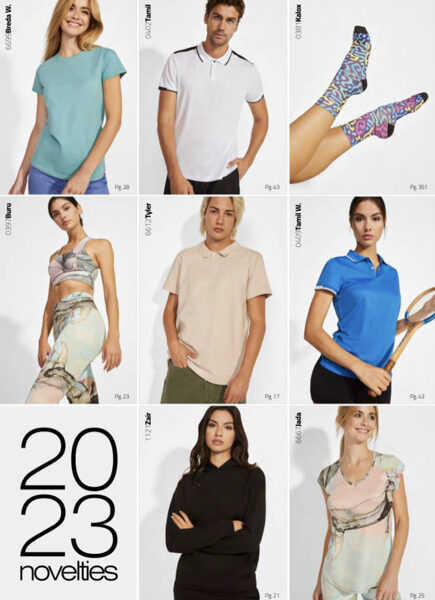 Apģērbi reklāmai, darbam un atpūtai