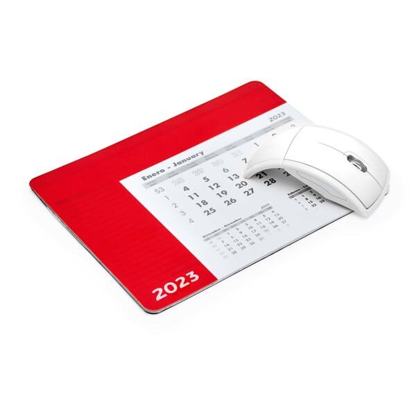 Taisnstūra peles paliktnis ar kalendāru