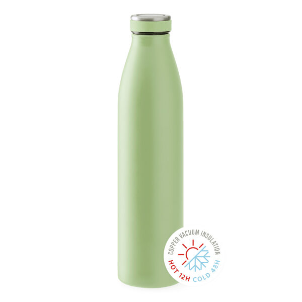 Tērauda termiskā (304) pudele ar dubultu slāni un vakuuma vara izolāciju