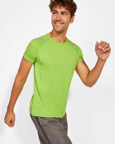 Viriešu sporta krekls ar īsām reglāna piedurknēm