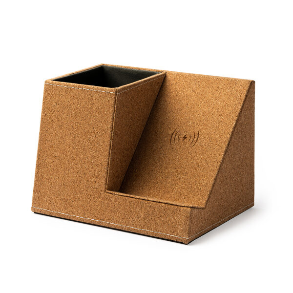 Zīmuļa turētājs ar iebūvētu bezvadu lādētāju