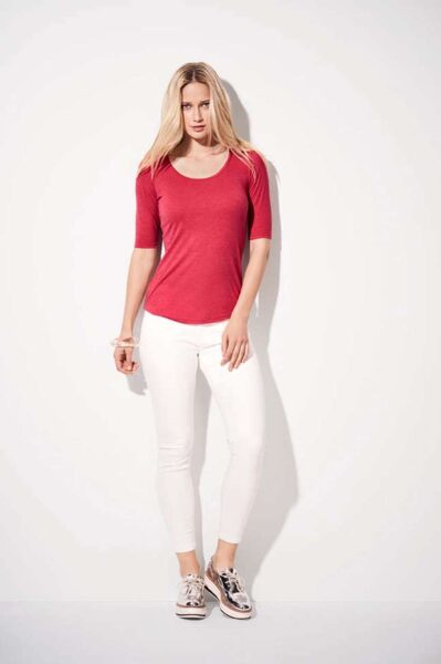 Sieviešu 1/2 roku T-krekls Tri-Blend